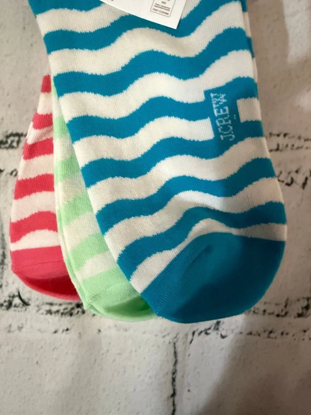 J. Crew Striped ankle socks three-pack